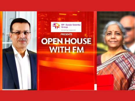 Dr Sanjiv Goenka in conversation with the Honourable Finance Minister at the Open House - 26th July 2024